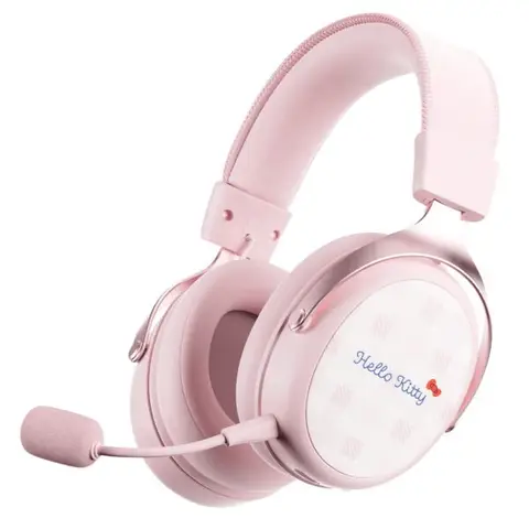 AKKO Verge S9 Ultra Hello Kitty PS5 Uyumlu 7.1 Sanal Surround Kablosuz Gaming Kulaklık