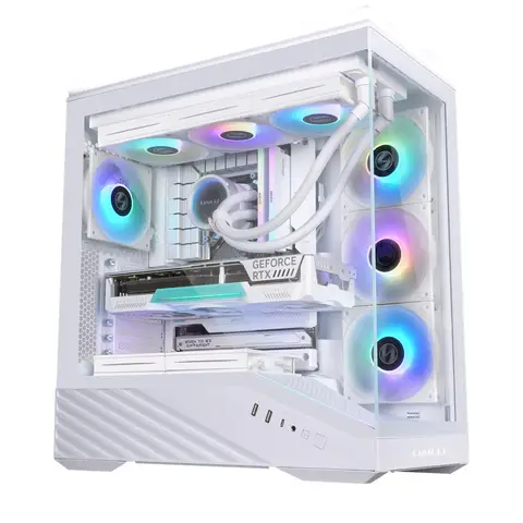 LIAN LI VECTOR V100R Tempered Glass Beyaz USB 3.0 Atx Mid Tower Bilgisayar Kasası