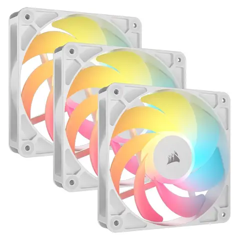 CORSAIR RS120-R ARGB 120mm PWM Reverse Beyaz Üçlü Kasa Fanı