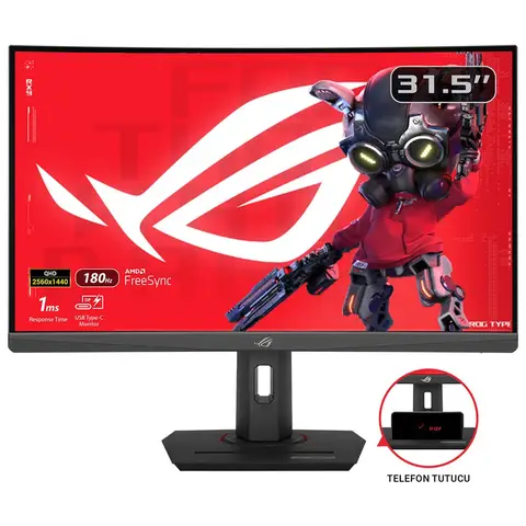 ASUS ROG Strix XG32WCS 31.5 Inç 180hz 1ms 2k WQHD Adaptive Sync Fast Va Gaming Monitör