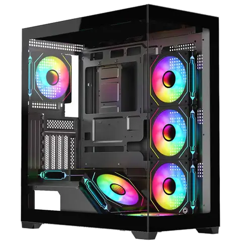 Frisby FC-9565G 650W 80 Plus 7x12cm ARGB Fanlı DOMINATOR Mid Tower Siyah Oyuncu Kasası
