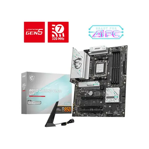 MSI B850 Gaming Plus WiFi DDR5 8200mhz(OC) RGB M.2 AM5 ATX Anakart
