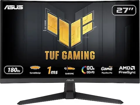 Asus TUF Gaming VG27VQ3B 27" 1 ms Full HD Curved 180 Hz Oyuncu Monitörü