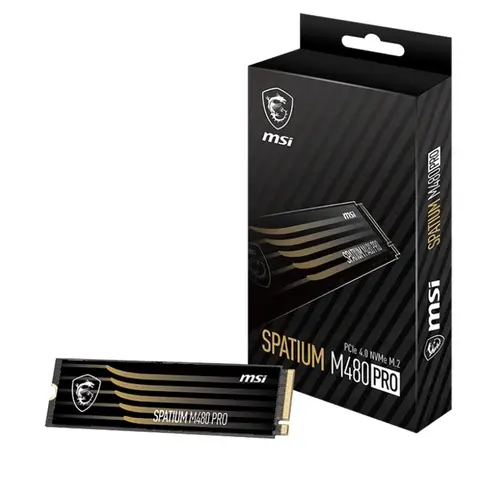 MSI 1TB SPATIUM M480 PRO NVMe 2280 M.2 SSD (7400MB Okuma /6000MB Yazma)