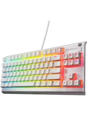 SteelSeries Apex 3 TKL Beyaz RGB Kablolu Oyuncu Klavyesi