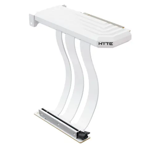 HYTE PCIe 5.0 200mm Snow White Riser Kablosu (ACC-HYTE-PCIE50-WW) – 2 Yıl Birebir Değişim Garantili