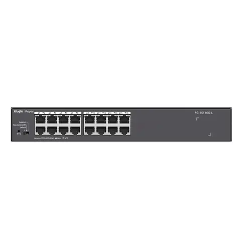 Ruijie RG-ES116G-L 16 Port Gigabit Metal Kasa Rack mount Ethernet Switch