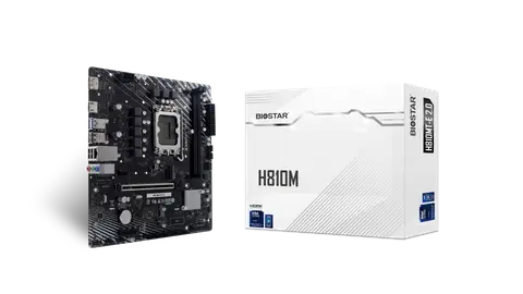 Biostar H810MT-E Sc-1851 DDR5 6400MHz M2 HDMI DP mATX INTEL Anakart