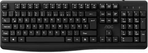 Aoc KB120B/62 Usb F TR Multimedia Siyah Kablolu Klavye
