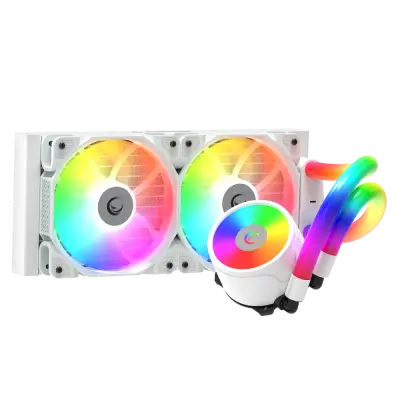 Rampage ICEBLADE C6 72CFM 240MM Intel Amd AM5/1700p ARGB Beyaz Sıvı Soğutucu