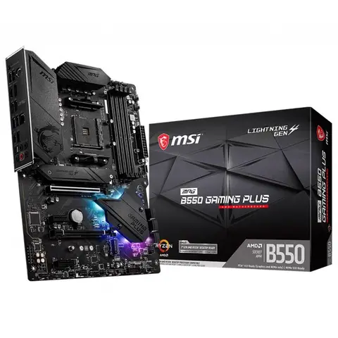 MSI MPG B550 Gaming Plus Am4 DDR4 4400(OC) Hdmi Dp M.2 USB3.2 RGB Atx Anakart