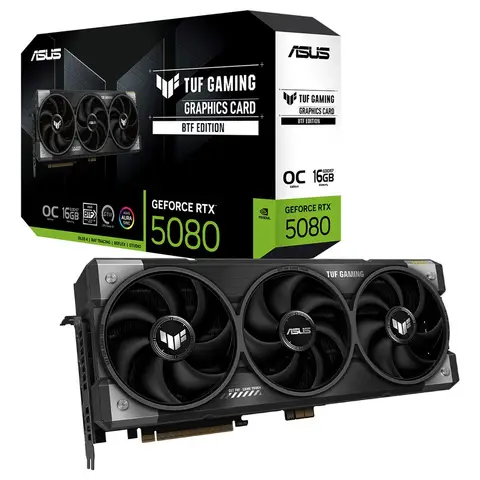 ASUS TUF Gaming GeForce RTX 5080 BTF 16GB GDDR7 O16G DLSS 4 256 Bit NVIDIA Ekran Kartı