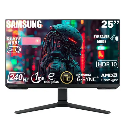 Samsung Odyssey G4 25" 240 Hz 1 ms FHD HDR10 IPS G-Sync Gaming Monitör LS25BG400EUXUF