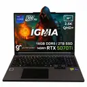 GameRaider IGNIA GR16 Intel Core i9-14900HX GeForce RTX 5070Ti 12GB 140W 16GB DDR5 2TB SSD 16 inç  2.5K QHD+ 300Hz FreeDos Gaming Laptop – Çanta Hediyeli