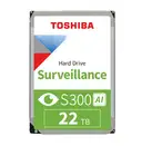 Toshiba MG11ACA22TE-V S300AI 22TB 7200Rpm 1024MB SATA3 3.5 inch Surveillance 7/24 Harddisk