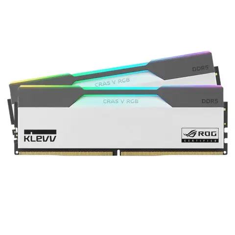 KLEVV Cras V RGB ROG 32GB (2x16GB) 7200MHz CL34 INTEL XMP 3.0 – AMD EXPO DDR5 Ram (KD5AGUA80-72B340P) – 2 Yıl Birebir Değişim Garantili