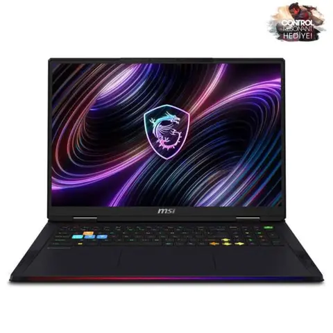 MSI RAIDER 18 MAX HX A2WJ-1059TR Intel Core Ultra 9-290HX PLUS GeForce RTX 5090 24GB 64GB DDR5 4TB SSD 18 inç 120Hz UHD+W11 Home Gaming Laptop