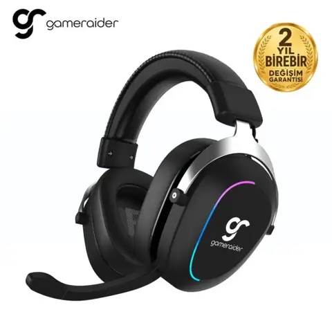 GameRaider Clarity RGB Stereo Kablosuz Gaming Kulaklık – 2 Yıl Birebir Değişim Garantili