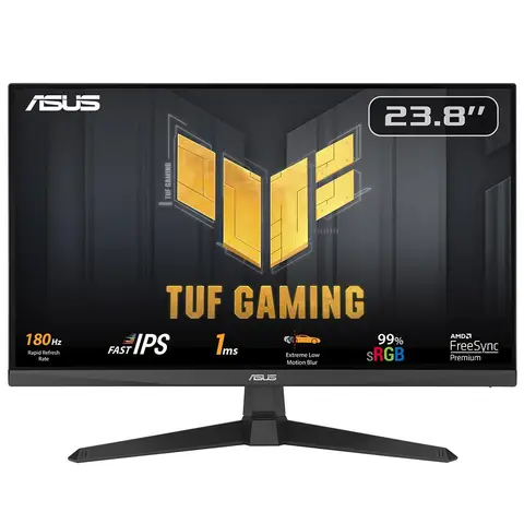 ASUS TUF GAMING VG249Q3A 23.8" 180HZ 1MS HDMI DP FREESYNC PREMIUM FHD FAST IPS GAMING MONITÖR