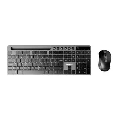 Everest KM-730 Kablosuz Siyah Multimedya Standart Q Klavye ve Mouse Set