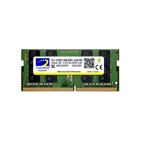 Twinmos MDD48GB2666N 8 GB DDR4 2666MHz CL19 Notebook Bellek