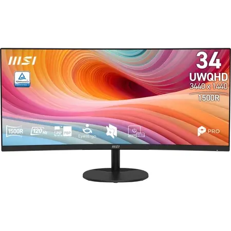 Msi PRO MP341CQ E12 34 inch 3440x1440 1ms 120Hz HDMI DP 1500R Curved Monitör