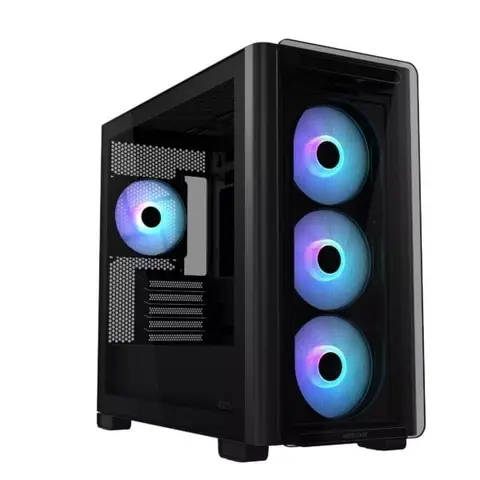 ASUS A23 Plus TG ARGB Temperli Cam USB 3.2 Mid Tower mATX Siyah Gaming Kasa