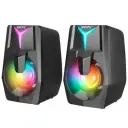 Snopy SN-X22 Style 2.0 6w Siyah USB Led Işıklı Hoparlör