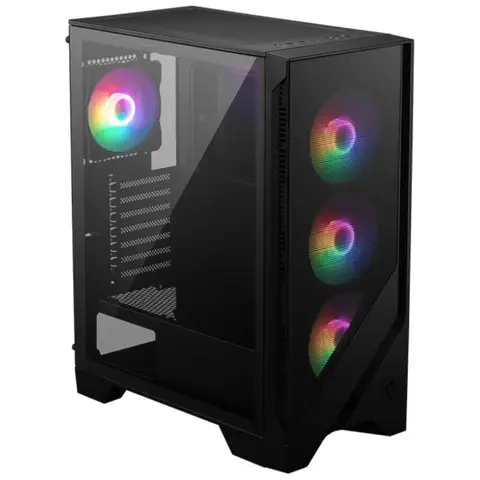 MSI MAG Forge 120A Airflow Temperli Cam USB 3.2 ATX Mesh Siyah Mid Tower Gaming Kasa