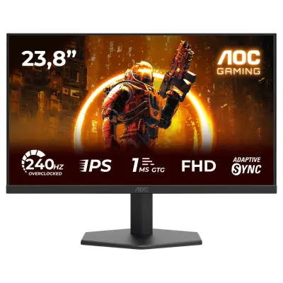 AOC 24G11ZE 23,8" 240 Hz(OC) 0,3 ms FreeSync Full HD HDR 10 Fast IPS Oyuncu Monitörü