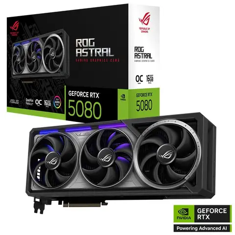 ASUS ROG Astral GeForce RTX 5080 16GB GDDR7 OC Edition DLSS 4 256 Bit NVIDIA Ekran Kartı