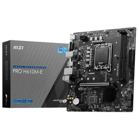 MSI Pro H610M-E 5600MHz (OC) DDR5 Soket 1700 M.2 HDMI VGA mATX Anakart