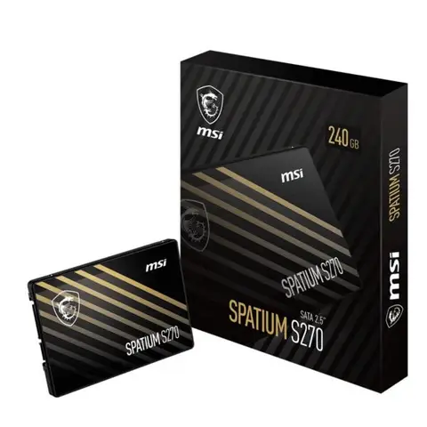 MSI SPATIUM S270 SATA 2.5 240GB Okuma 500MB – Yazma 400MB SATA SSD