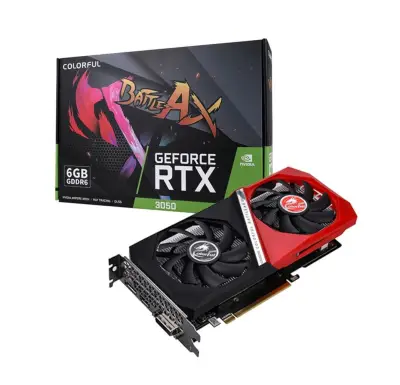 Colorful RTX3050 Nvidia GDDR6 96Bit Hdmi.Display Çift Fan 6GB V4-V Ekran Kartı