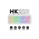 Hawk Gaming HK210W Membrane Rainbow Type C Kablolu Beyaz Full Türkçe Gaming Klavye