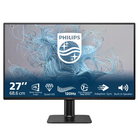 Philips 27E2N2500/01 27 inch 2560x1440 1ms 120Hz HDMI DP 2K IPS Siyah Monitör