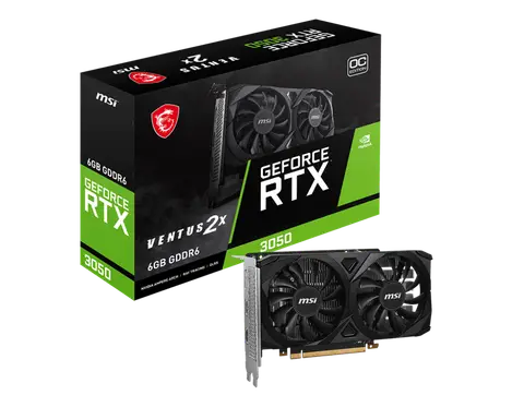 MSI GeForce RTX 3050 VENTUS 2X E 6G OC 6GB GDDR6 96 Bit Ekran Kartı