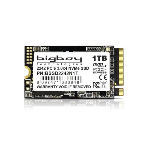 Bigboy BSSD2242N1T 1 TB 2500-1800Mb/s 22x42mm PCIe 3x4 M2 Nvme SSD Harddisk