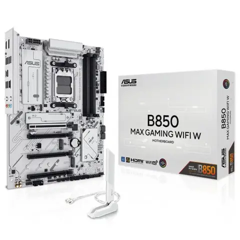 ASUS B850 MAX GAMING WIFI W 8000MHz (OC) DDR5 Soket AM5 M.2 HDMI DP ATX Anakart