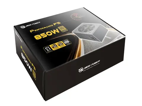 High Power HP1-S2850GD-F12S 850W 80 Plus Gold 12cm Fanlı PCIe 5.1 ATX Power Supply