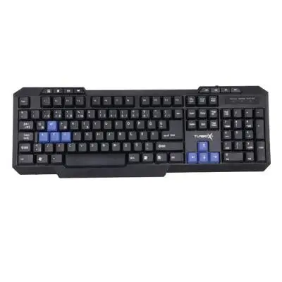 Turbox Founder TR-X3 USB Kablolu Mavi/Siyah Multimedya Standart Q Klavye
