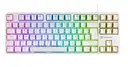 GameBooster G23W Enigma TKL Rainbow Aydınlatmalı Red Switch Mekanik Beyaz Gaming Klavye