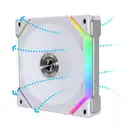 LIAN LI UNI FAN REVERSE SL-120 V2-1W 1X120MM BEYAZ KASA FANI(G99.12RSLV21W.00)