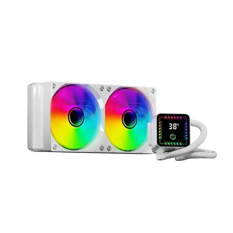 Frisby FCL-240W 240 2x12cm ARGB Fanlı AMD-INTEL AM5 1851 Uyumlu Beyaz Sıvı Soğutma Sistemi