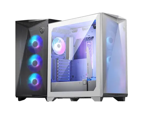 Msi MPG GUNGNIR 300R AIRFLOW WHITE PSU YOK 4x12cm ARGB Fanlı Beyaz Mid Tower Oyuncu Kasası