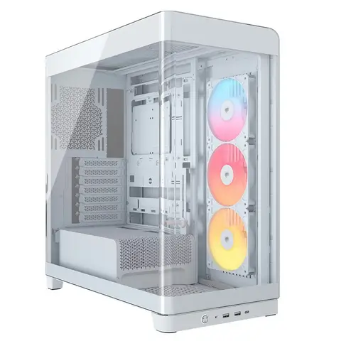 CORSAIR FRAME 4500X RS-R ARGB Fanlı Panoramik Camlı Beyaz Mid-Tower Beyaz Bilgisayar Kasası