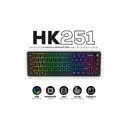 Hawk Gaming HK251 Membrane RGB Kablosuz/Bluetooth Siyah %65 Türkçe Gaming Klavye