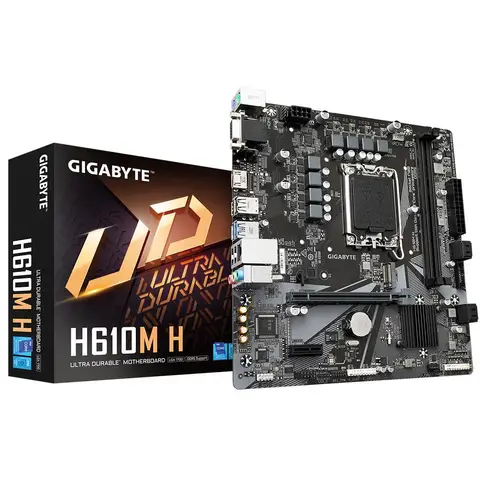 GIGABYTE H610M H 5600MHz (OC) DDR5 Soket 1700 M.2 USB 3.2 HDMI D-Sub mATX Anakart