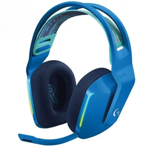 Logitech G G733 Kablosuz RGB 7.1 Surround Ses Oyuncu Kulaklığı – Mavi (981-000943)