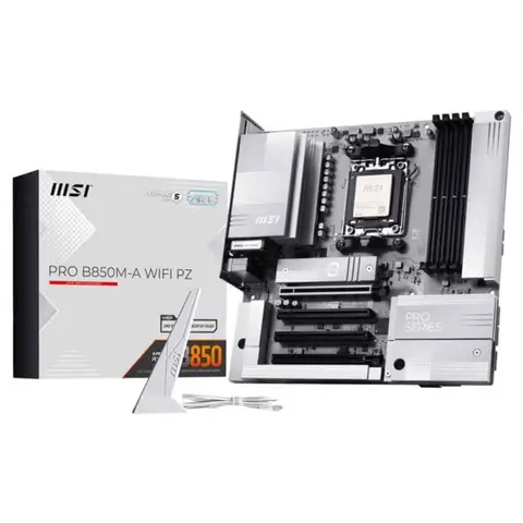 MSI PRO B850M-A WIFI PZ 8200MHz (OC) DDR5 Soket AM5 M.2 HDMI DP mATX Anakart